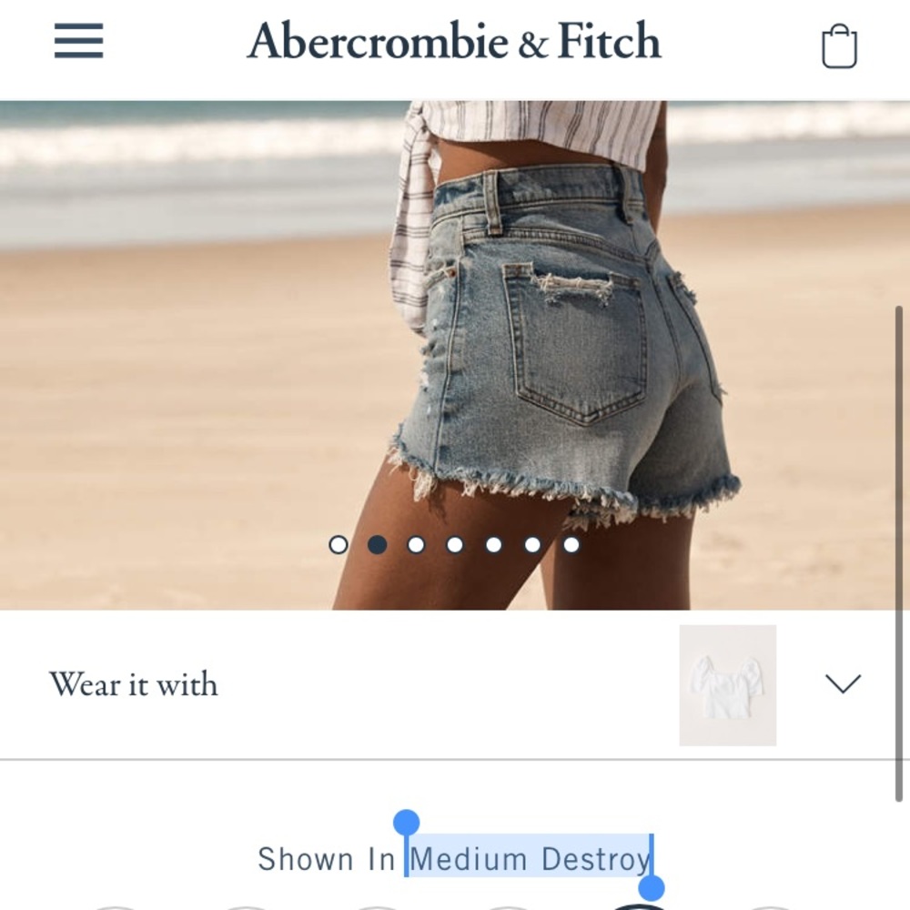 Abercrombie & Fitch: High Rise Mom Short